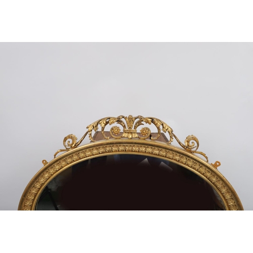 873 - 19TH-CENTURY GILT FRAMED OVERMANTEL MIRROR