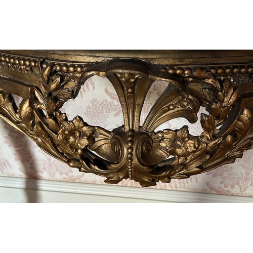 88 - 19TH-CENTURY GILT CONSOLE TABLE