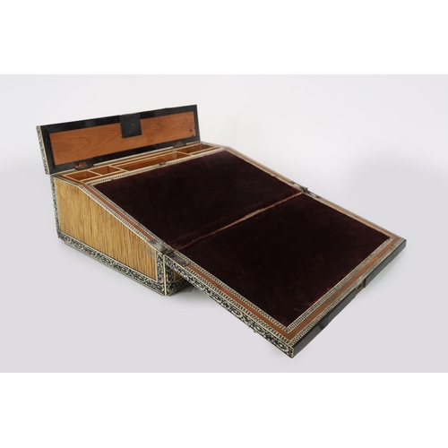 906 - 19TH-CENTURY ANGLO-INDIAN CASED LAP DESK