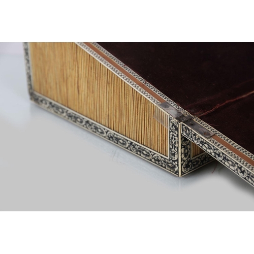 906 - 19TH-CENTURY ANGLO-INDIAN CASED LAP DESK