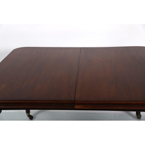 91 - LARGE 19TH-CENTURY MAHOGANY DINING TABLE