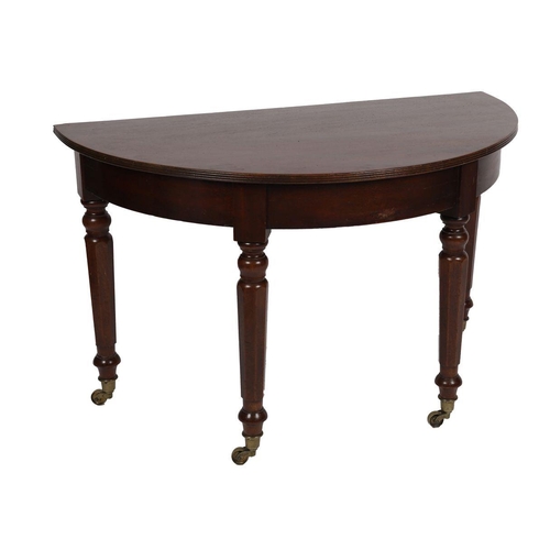 112 - PAIR REGENCY MAHOGANY PIER TABLES