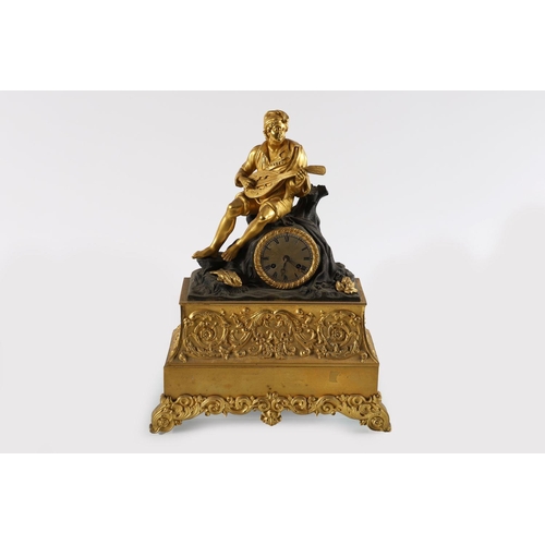 142 - 19TH-CENTURY FRENCH ORMOLU CLOCK