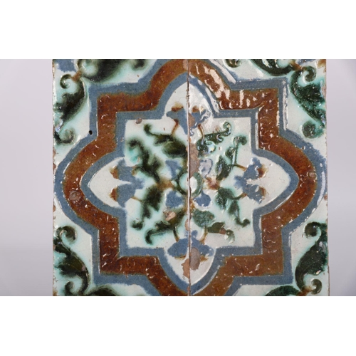 150 - EARLY GLAZED CERAMIC TILE