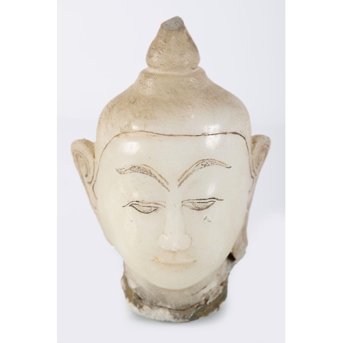 168 - 18/19TH-CENTURY ALABASTER HEAD