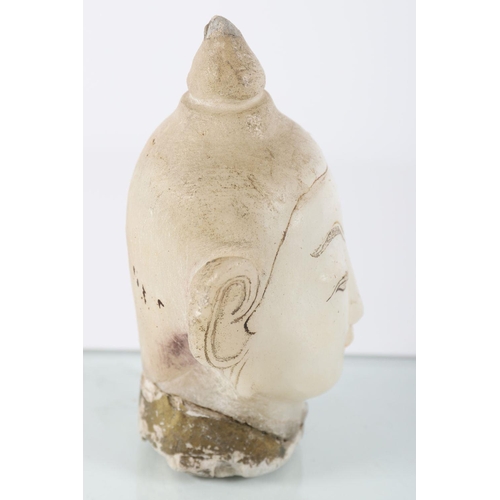 168 - 18/19TH-CENTURY ALABASTER HEAD