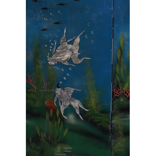 170 - SET OF 4 VIETNAMESE LACQUERED PANELS