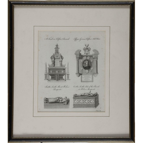 182 - SET OF FOUR ENGRAVINGS, 18TH-CENTURY