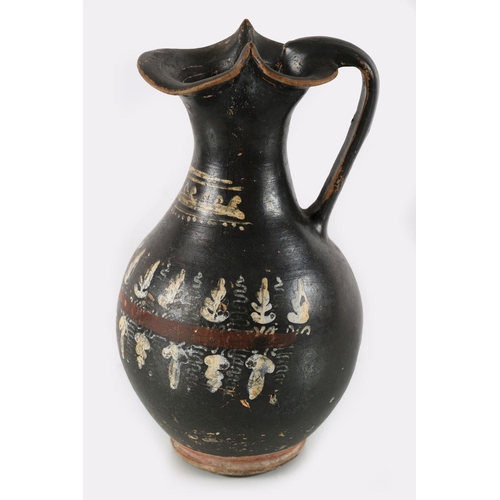 199 - EARLY GREEK POTTERY EWER, CIRCA 500 B.C.