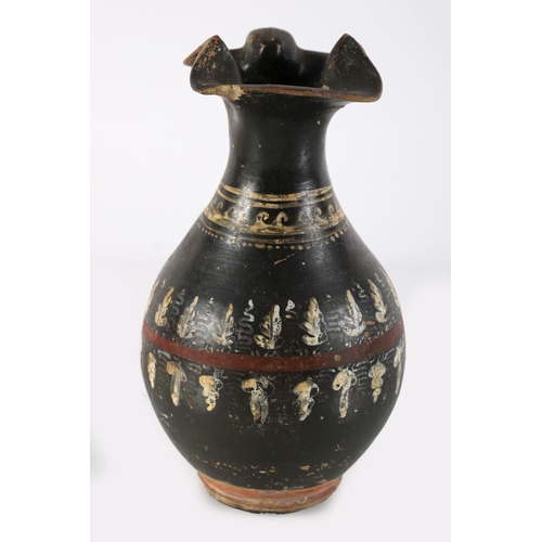 199 - EARLY GREEK POTTERY EWER, CIRCA 500 B.C.