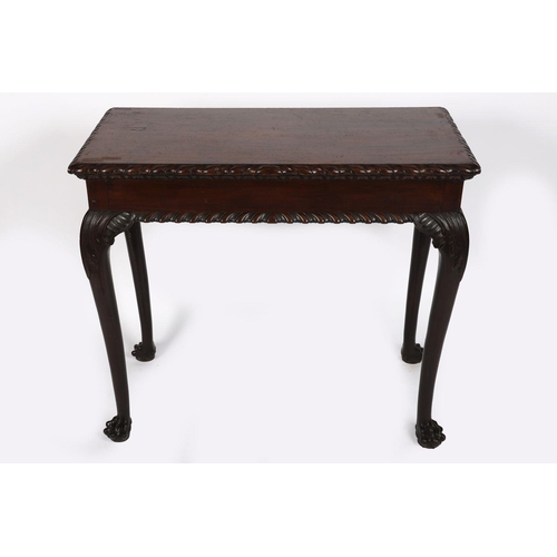 208 - 18TH-CENTURY MAHOGANY CONSOLE TABLE