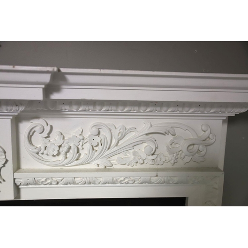 214 - 19TH-CENTURY PAINTED CLASSICAL CHIMNEY PIECE