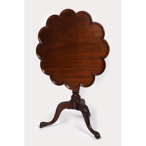 223 - IRISH 18TH-CENTURY MAHOGANY TEA TABLE