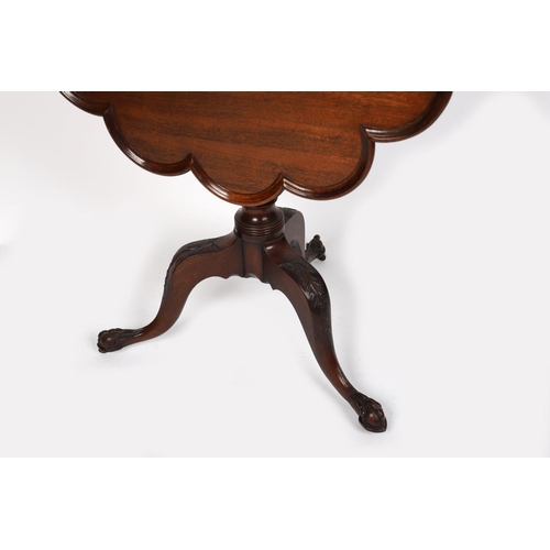 223 - IRISH 18TH-CENTURY MAHOGANY TEA TABLE