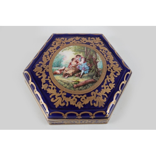 255 - SEVRES STYLE JEWELLERY BOX