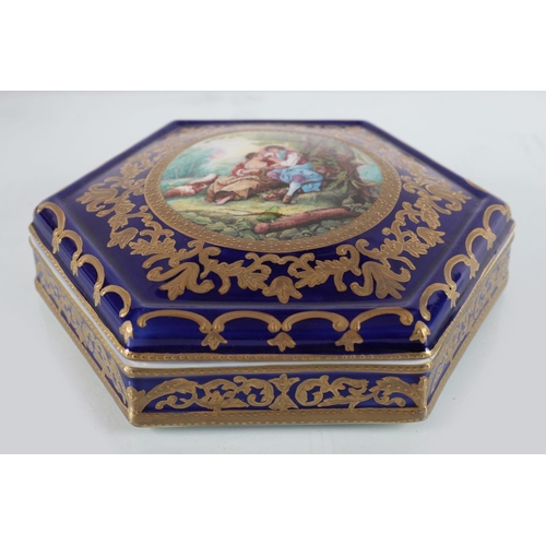 255 - SEVRES STYLE JEWELLERY BOX