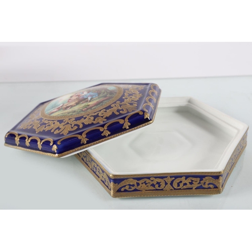 255 - SEVRES STYLE JEWELLERY BOX