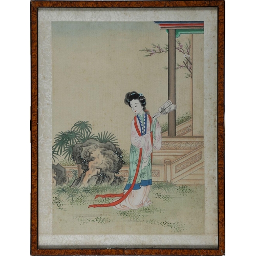 260 - CHINESE QING PAINTING ON SILK