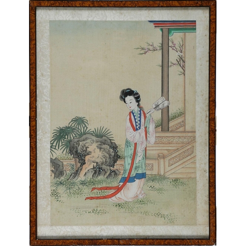 260 - CHINESE QING PAINTING ON SILK