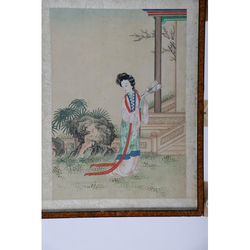 260 - CHINESE QING PAINTING ON SILK