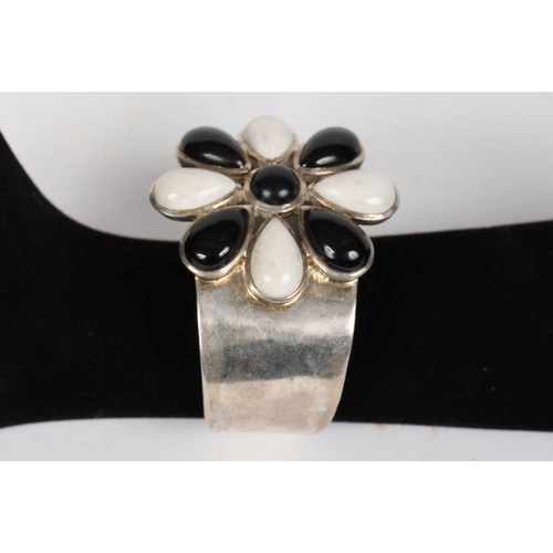 269 - DESIGNER SILVER AND ENAMELLED BRACELET