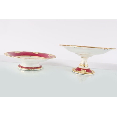 326 - FOUR-PIECE 19TH-CENTURY DESSERT SERVICE