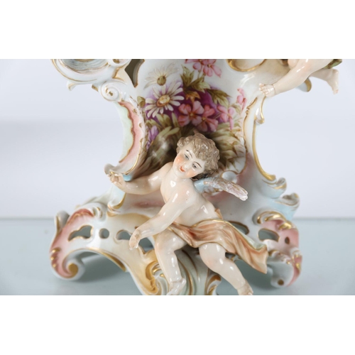 337 - 19TH-CENTURY GERMAN PORCELAIN CANDELABRA