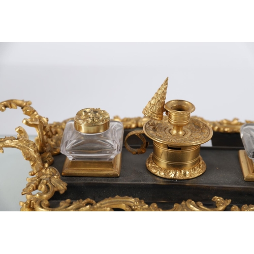 359 - LOUIS XV STYLE ORMOLU PEN AND INK STAND