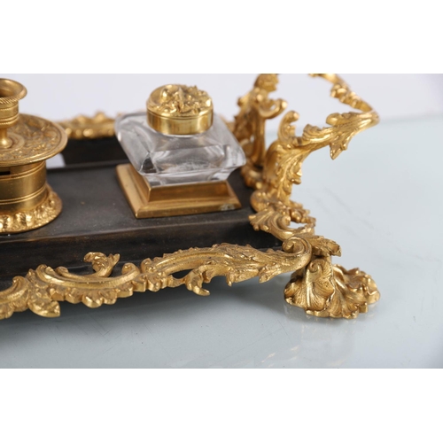 359 - LOUIS XV STYLE ORMOLU PEN AND INK STAND