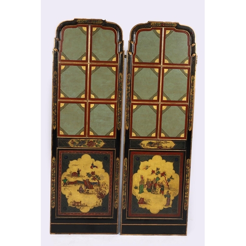 363 - PAIR OF 19TH-CENTURY LACQUERED PANELS