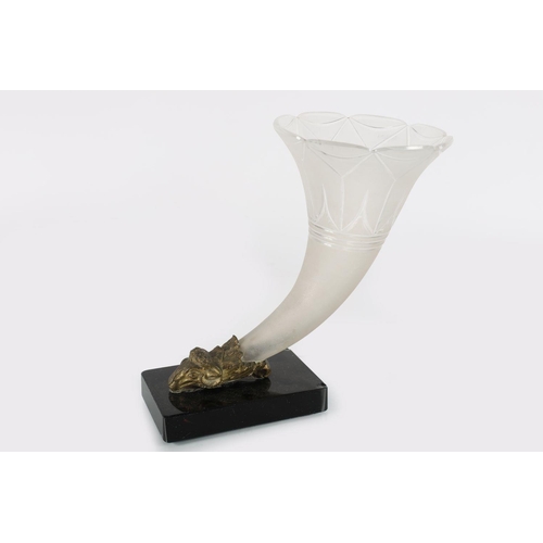 366 - REGENCY CUT GLASS VASE