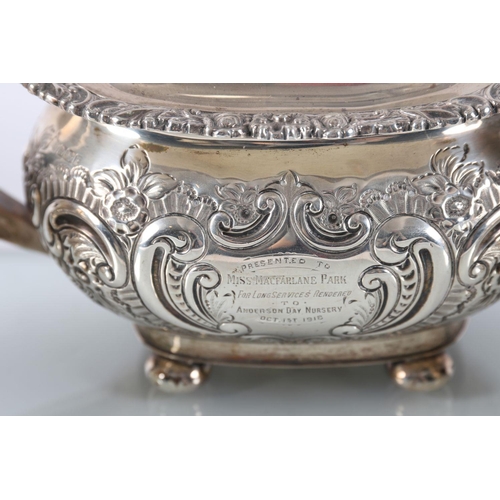 403 - 3-PIECE SILVER TEA SERVICE