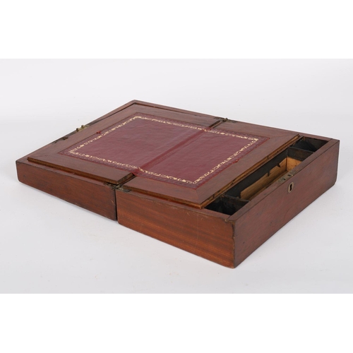 434 - 19TH-CENTURY MAHOGANY LAP DESK