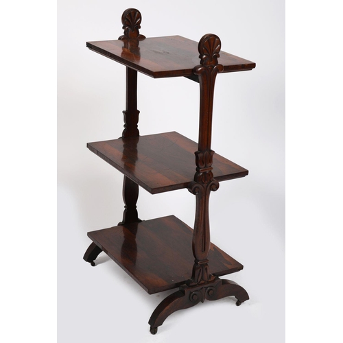 453 - WILLIAM IV ROSEWOOD ÉTAGÈRE