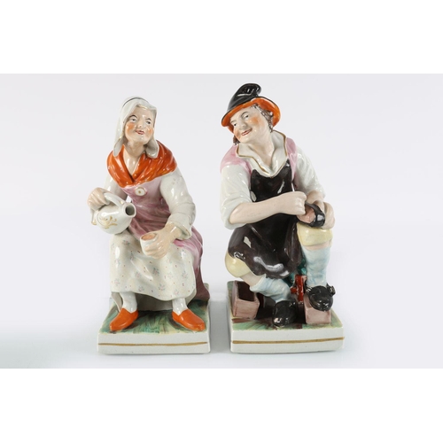 456 - PAIR 19TH-CENTURY STAFFORDSHIRE FIGURES