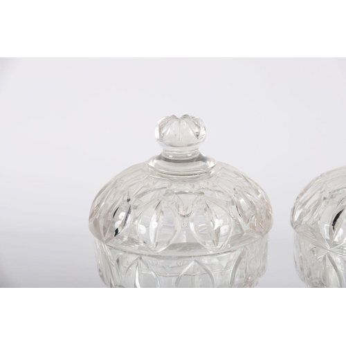 462 - PAIR OF IRISH CUT GLASS BONTONNIERES