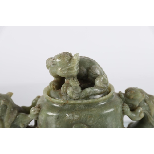 467 - WITHDRAWN CHINESE QING SOAPSTONE TEAPOT