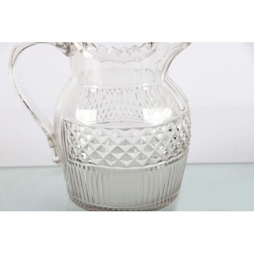 472 - 18TH-CENTURY IRISH CRYSTAL JUG