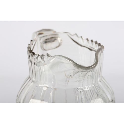 472 - 18TH-CENTURY IRISH CRYSTAL JUG