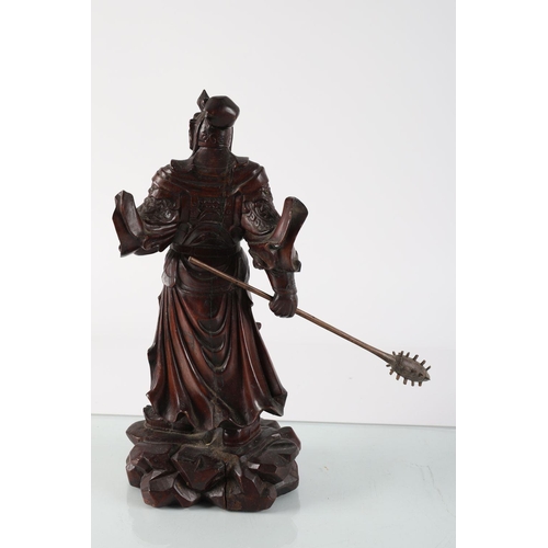 477 - 19TH-CENTURY CARVED JAPANESE FIGURE