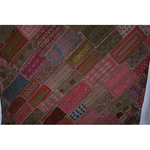 503 - 19TH-CENTURY ETHNIC PATCHWORK WALL HANGING