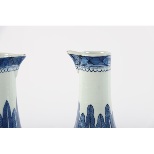 511 - PAIR OF CHINESE BLUE AND WHITE WINE JUGS