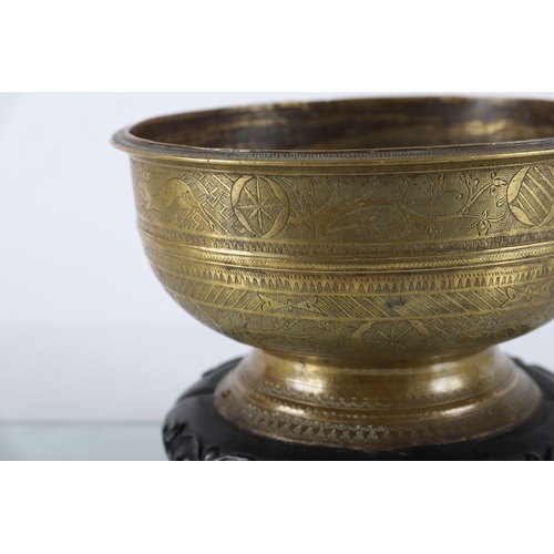 533 - 19TH-CENTURY ISLAMIC BRASS BOWL