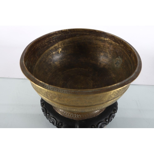 533 - 19TH-CENTURY ISLAMIC BRASS BOWL