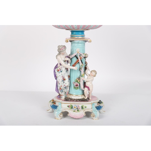 537 - 19TH-CENTURY GERMAN PORCELAIN CENTREPIECE