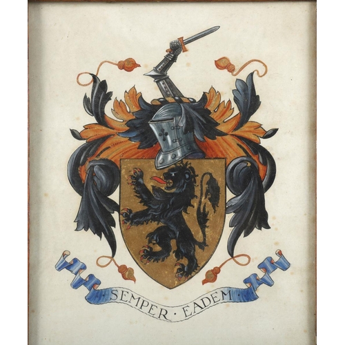 555 - REGENCY PAINTED FAMILY CREST