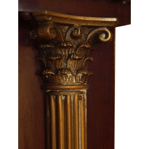 573 - 19TH-CENTURY MAHOGANY CORNER CABINET