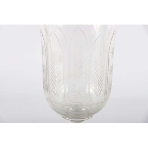 586 - IRISH GEORGIAN GLASS CELERY VASE