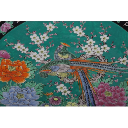 618 - LARGE CHINESE POLYCHROME CHARGER