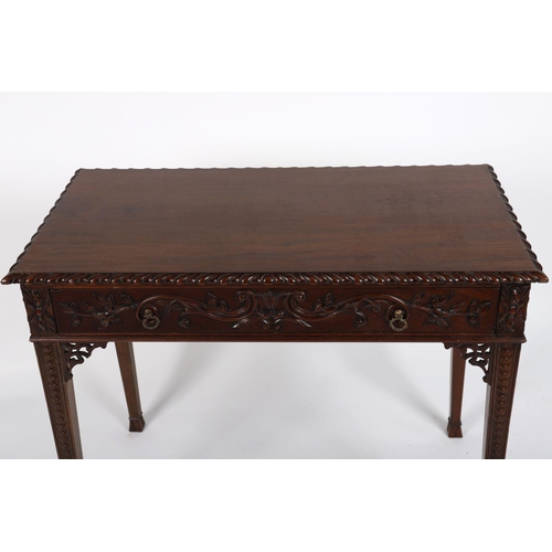 619 - 19TH-CENTURY MAHOGANY SIDE TABLE